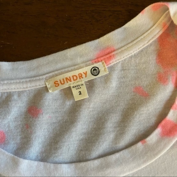 NWOT Sundry Anthro Tie Dye Boy Tee - Picture 5 of 7